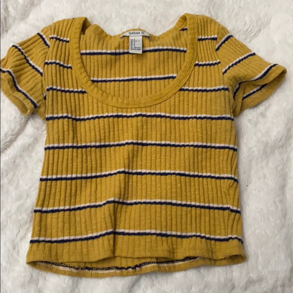 Striped crop top
